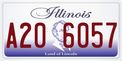 IL license plate A206057