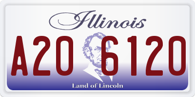 IL license plate A206120