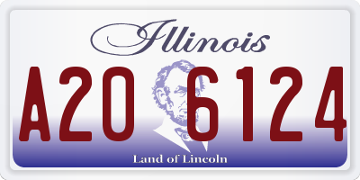IL license plate A206124