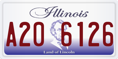 IL license plate A206126