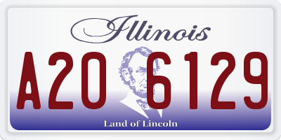 IL license plate A206129