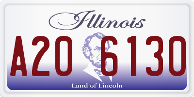 IL license plate A206130