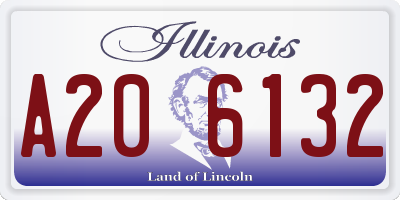 IL license plate A206132