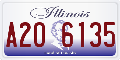 IL license plate A206135