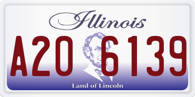 IL license plate A206139