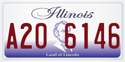 IL license plate A206146