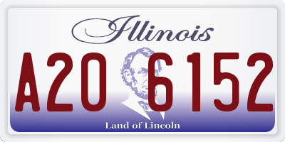 IL license plate A206152