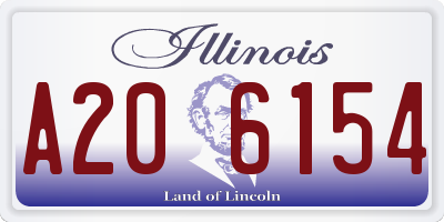 IL license plate A206154