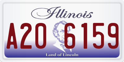 IL license plate A206159
