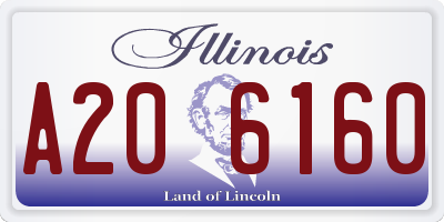 IL license plate A206160