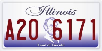 IL license plate A206171