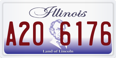 IL license plate A206176