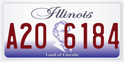 IL license plate A206184