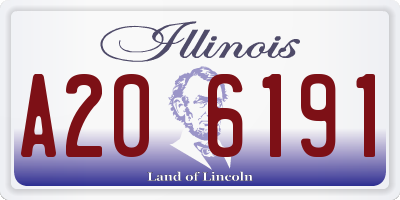 IL license plate A206191