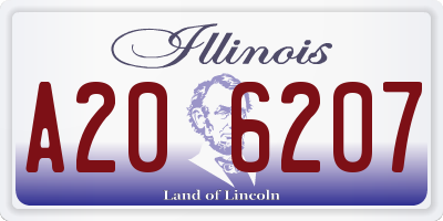 IL license plate A206207