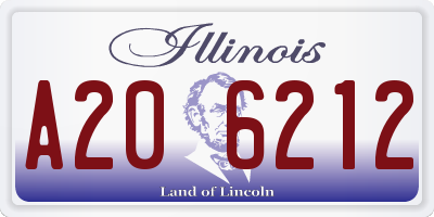IL license plate A206212