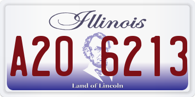 IL license plate A206213
