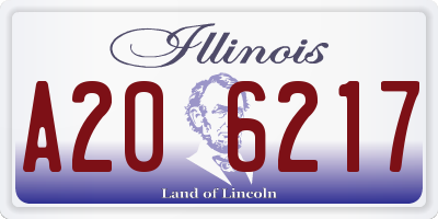 IL license plate A206217