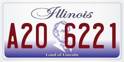 IL license plate A206221