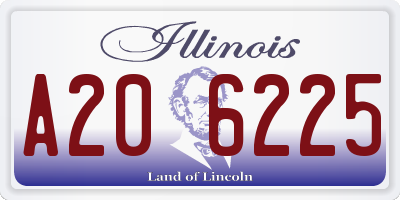 IL license plate A206225