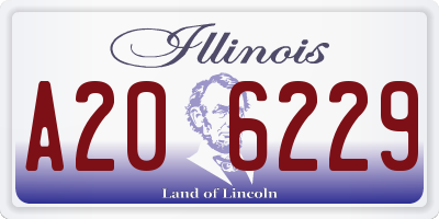 IL license plate A206229