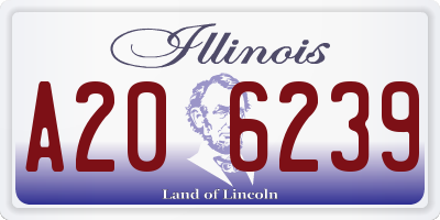 IL license plate A206239