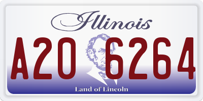 IL license plate A206264
