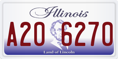 IL license plate A206270