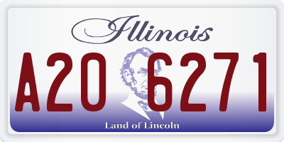 IL license plate A206271