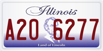 IL license plate A206277
