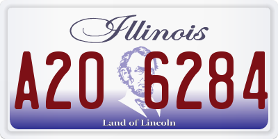 IL license plate A206284