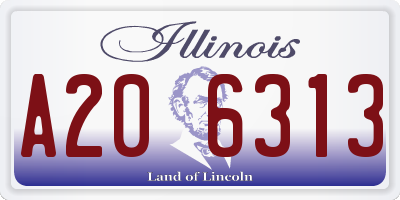 IL license plate A206313