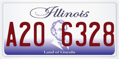 IL license plate A206328