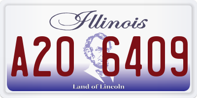IL license plate A206409
