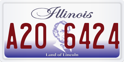 IL license plate A206424