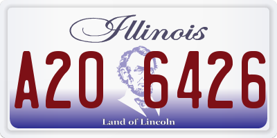 IL license plate A206426