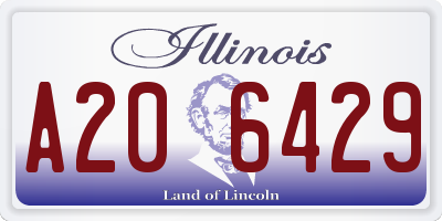 IL license plate A206429