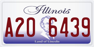 IL license plate A206439