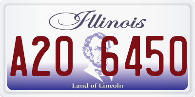 IL license plate A206450