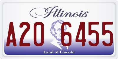 IL license plate A206455