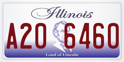 IL license plate A206460