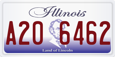IL license plate A206462