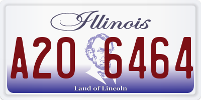 IL license plate A206464