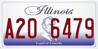 IL license plate A206479