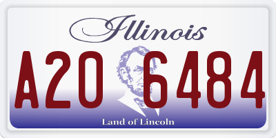 IL license plate A206484