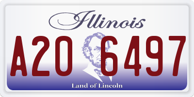 IL license plate A206497