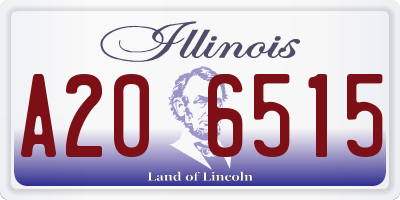 IL license plate A206515