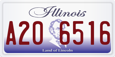 IL license plate A206516