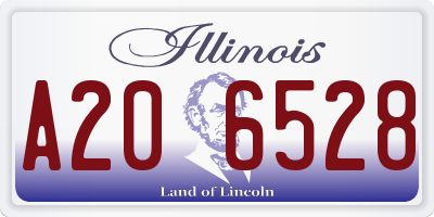 IL license plate A206528