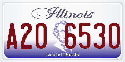 IL license plate A206530